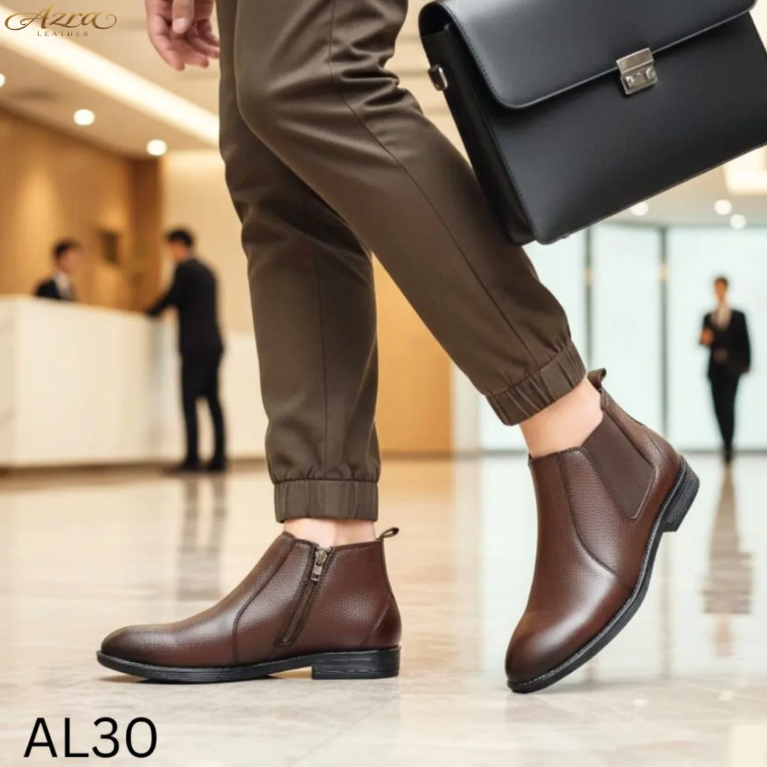 Men’s Leather chelsea Boots –  (AL30)
