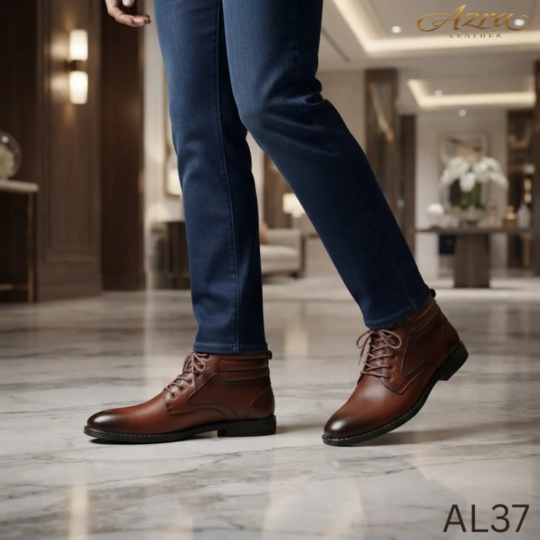 Executive Heritage Brown Leather Boot (AL37)