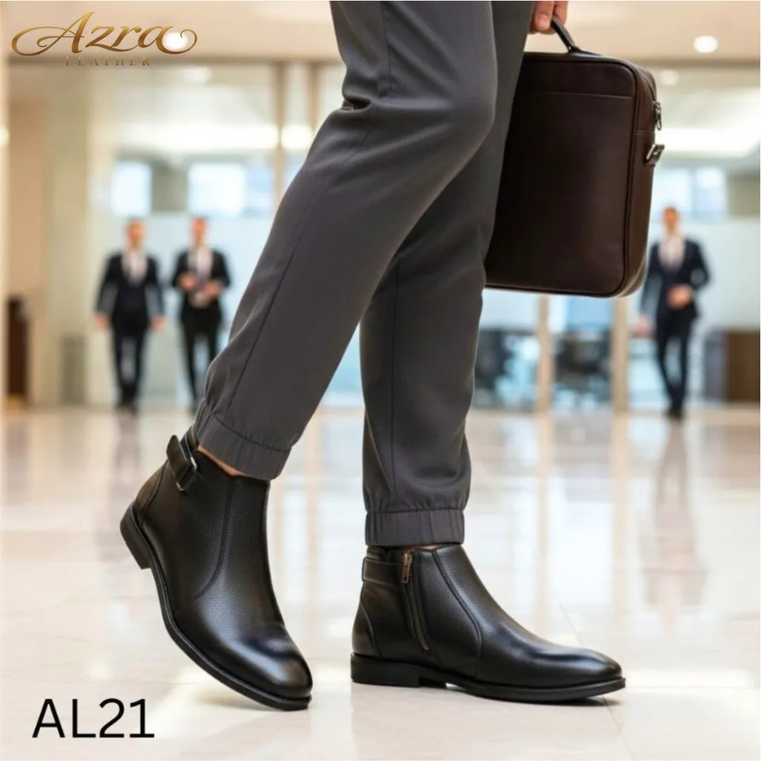 Men’s  chelsea Boots – Black...AL21